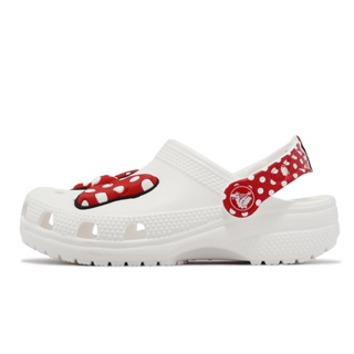 卡駱馳 Crocs Disney Minnie Cls Clg K 迪士尼 米妮 白 紅 童鞋 208711119