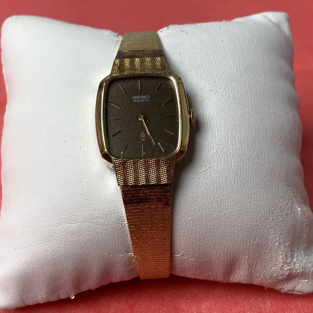 SEIKO 精工 QUARTZ 43-3390 女士手錶不銹鋼電池已更換