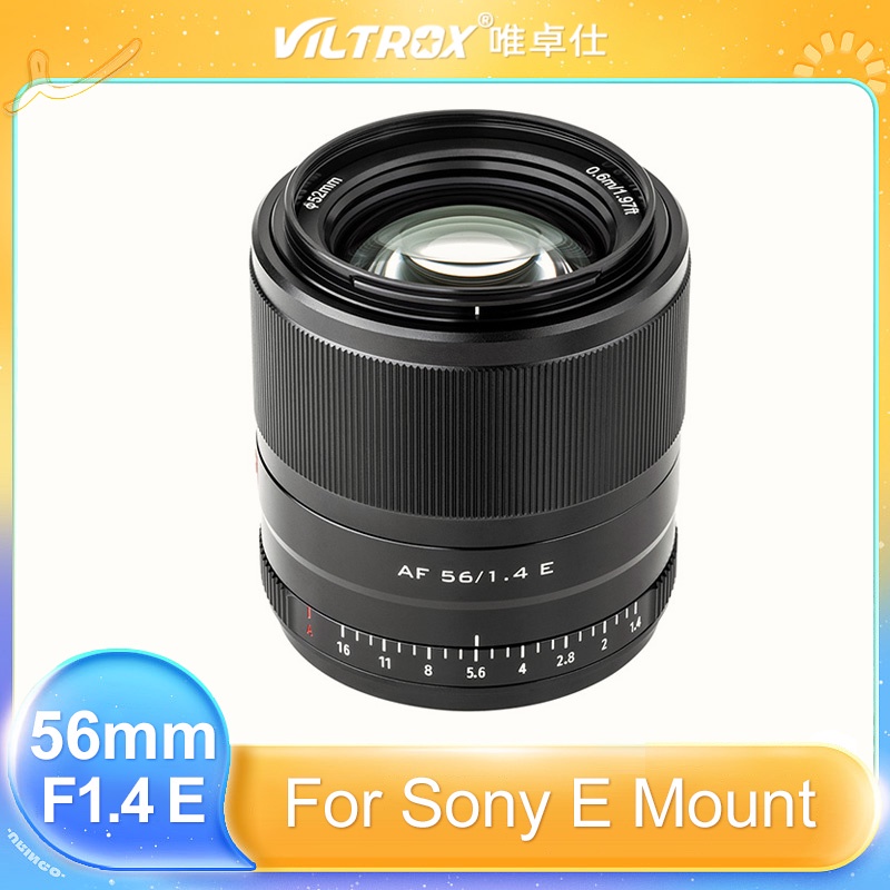 Viltrox 56mm F1.4 APS-C AF 自動對焦大光圈定焦鏡頭適用於索尼 E 卡口相機 Alpha A60