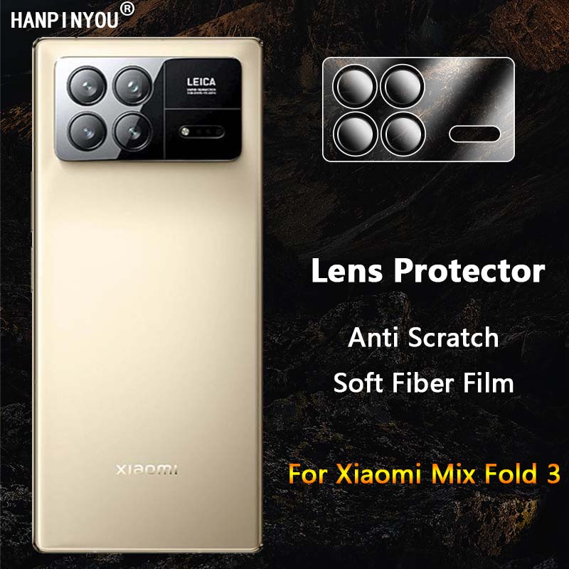 XIAOMI 小米 Mix Fold 3 超透明超薄柔軟透明後置攝像頭鏡頭膜的鏡頭保護膜 - 非鋼化玻璃