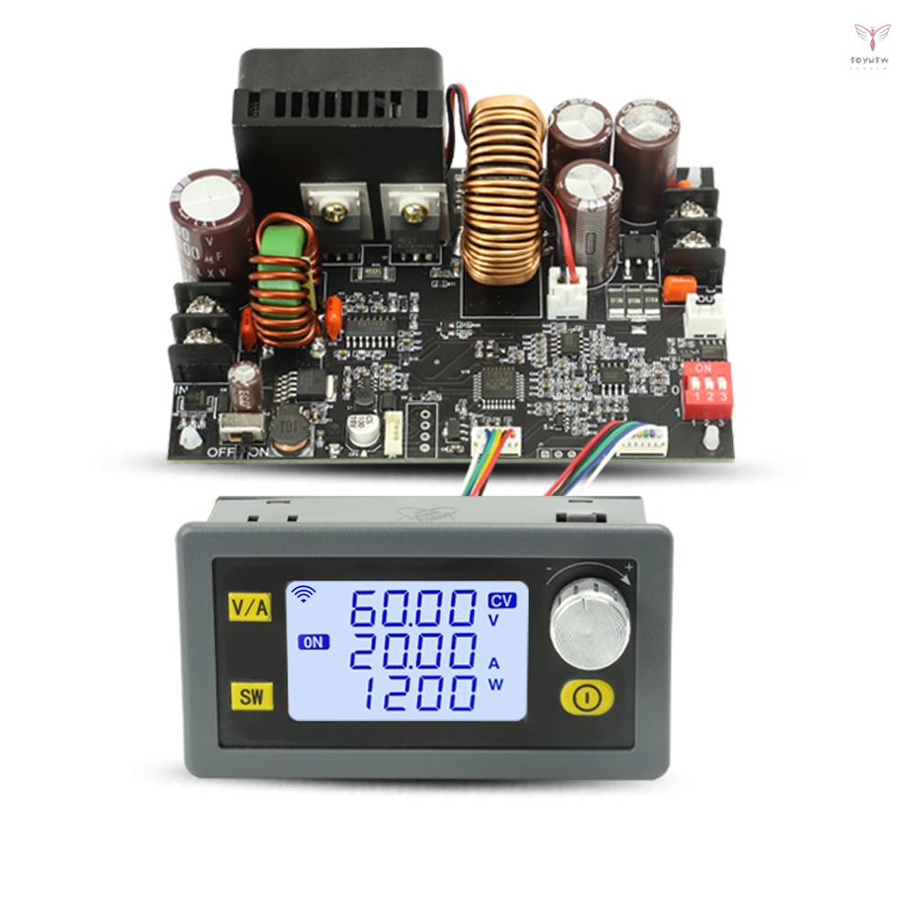 LCD顯示屏數控可調直流穩壓電源恆壓恆流20A 1200W降壓模塊