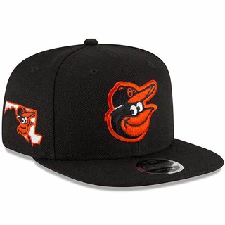MLB棒球帽巴爾的摩金鶯 Baltimore Orioles男女通用防晒帽球迷遮陽帽