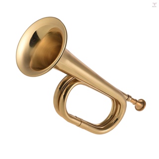 號角呼叫小號黃銅騎兵喇叭帶吹嘴,適用於學校樂隊騎兵軍事管弦樂隊