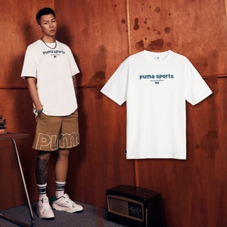 Puma 短袖 TEAM Tee 男款 深藍 短T E.SO瘦子 著用款 刺繡 寬鬆 基本款【ACS】62131665