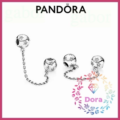 Dora Shop❤ Pandora 潘朵拉 星銀安全鏈 簡約 情侶 祝福 輕奢 情人節791782CZ