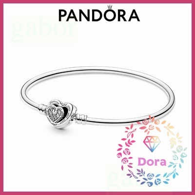 Dora Shop❤ Pandora潘朵拉 Moments 纏繞無限心扣手鐲 情侶 禮物591064C01