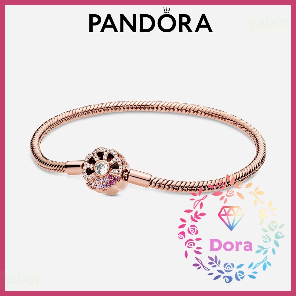 Dora Shop❤ Pandora 潘朵拉 Moments粉色扇子手鍊  情侶 情人節 禮物588145C01