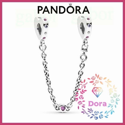 Dora Shop❤ Pandora 潘朵拉 閃亮紅心安全鏈  情侶 祝福 輕奢 情人節 禮物797245NRPMX