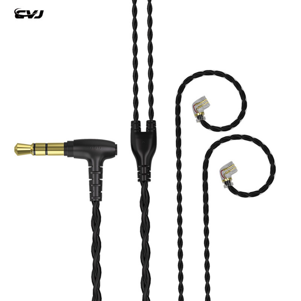 Cvj V2 Cores OFC 耳機可拆卸線 0.75-0.78-MMCX 連接線入耳式耳機線適用於 KZ TRN C