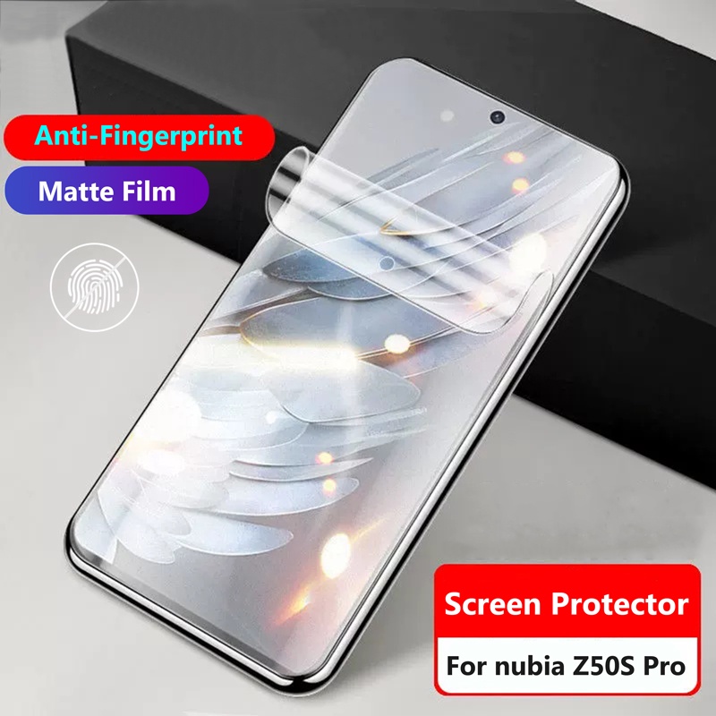 ZTE 適用於中興 nubia Z50S Pro Z50SPro 5G 6.78" 全覆蓋啞光水凝膠膜無指紋磨砂遊戲屏幕