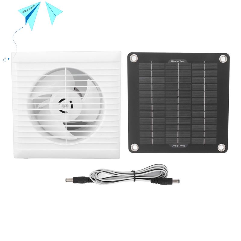 溫室太陽能風扇 - 50W 太陽能電池板 + 10 英寸棚用太陽能排氣扇,雞舍溫室