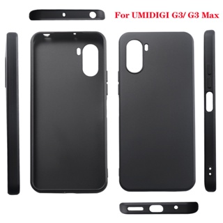 Umidigi G3/G3 Max/G3 Plus手機殼黑色軟TPU矽膠後蓋