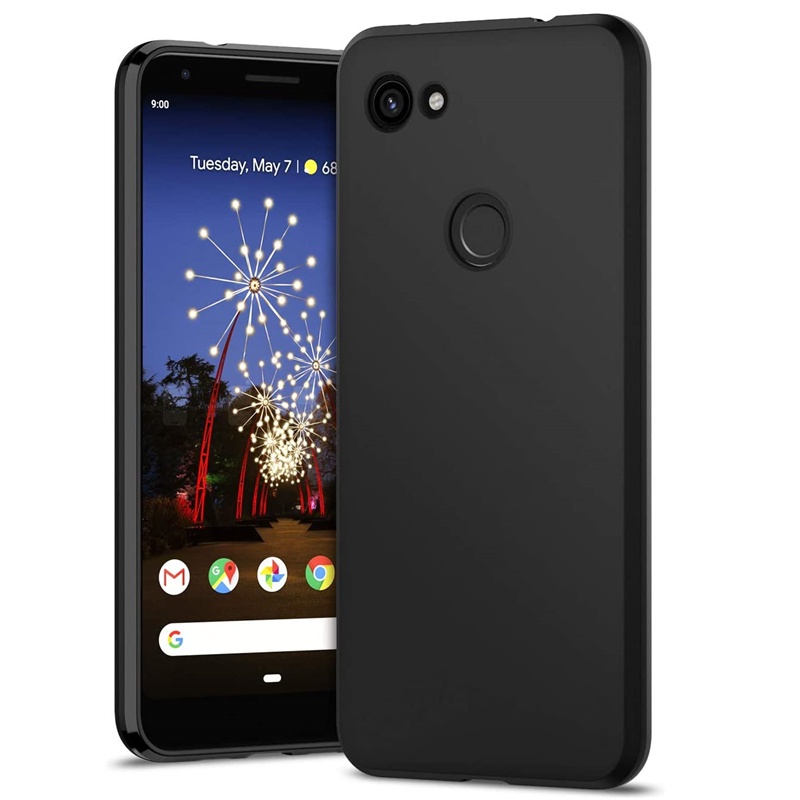 適用於 Google Pixel 3a 3aXL 3 3XL 2 2XL 膚感修身貼合柔性柔軟液體矽膠啞光保護套防刮防指