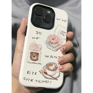 菲林手機殼,二合一硬殼,甜點下午茶適用於iPhone14Promax 14Pro 14Plus 14 13Promax