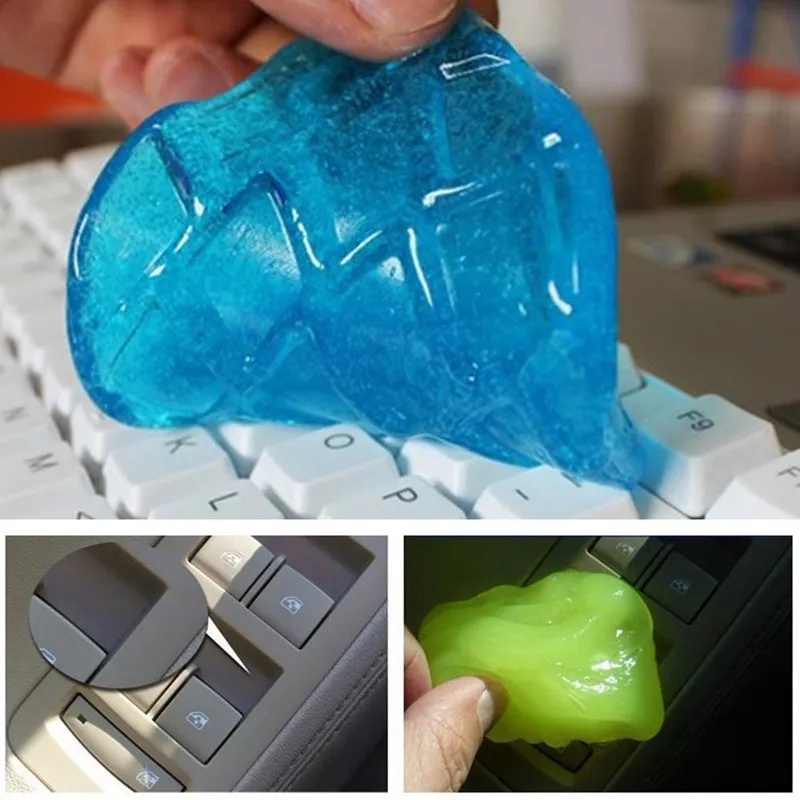 鍵盤清潔膠 1PC 灰塵清潔膠適用於電腦 PC 筆記本電腦汽車通風口家用顏色隨機