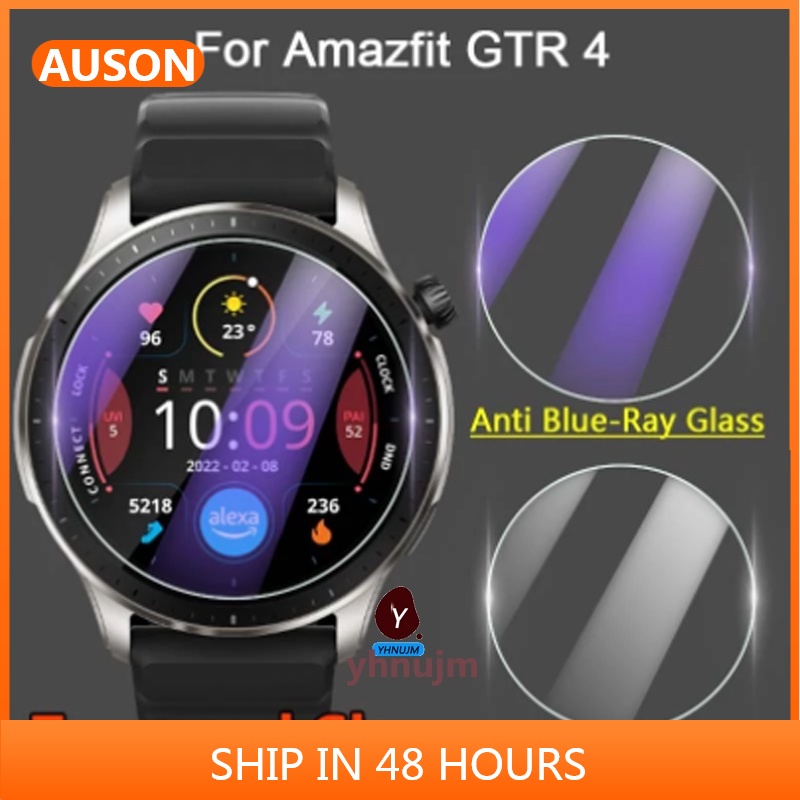 Amazfit GTR 4 智能手錶 玻璃 钢化膜 华米GTR4 保护贴 玻璃钢化膜 屏幕保护 高清 玻璃贴 保护壳