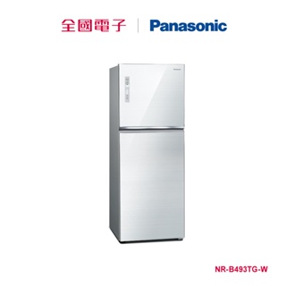 Panasonic 498L雙門變頻玻璃冰箱-白 NR-B493TG-W 【全國電子】