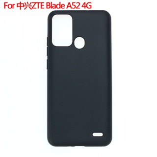 Zte Blade A52 4G 手機殼黑色軟TPU矽膠後蓋