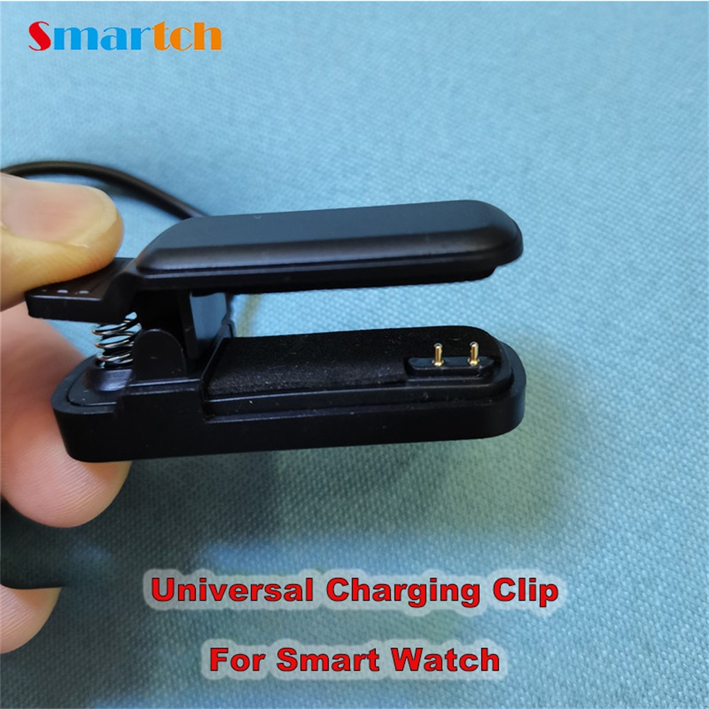 智能手錶 2Pin 充電器夾 4mm 3mm 通用充電底座電纜,適用於智能手環腕帶智能手錶 USB 原裝充電電纜 2P