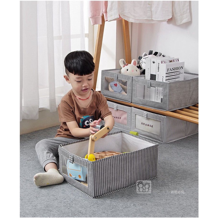 日式無蓋衣櫃收納盒家用衣服整理箱可摺疊收納盒抽屜式收納箱