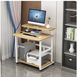 宅配到家🛎 小型電腦桌 家用台式迷你書桌 可移動床邊桌 簡易小戶型6074cm電腦桌 寫字桌可移動升降床邊桌