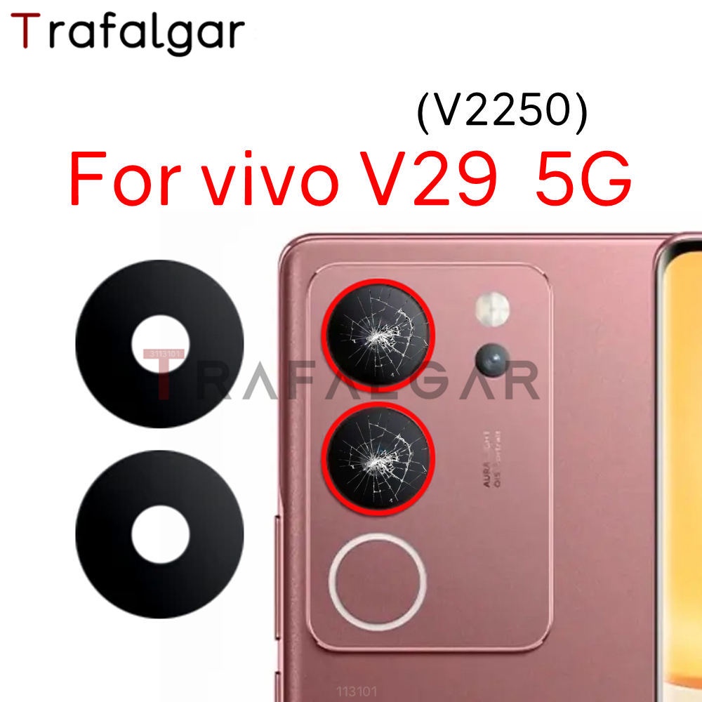 Vivo V29 5G 後置攝像頭玻璃鏡頭更換帶不干膠貼紙 V2250
