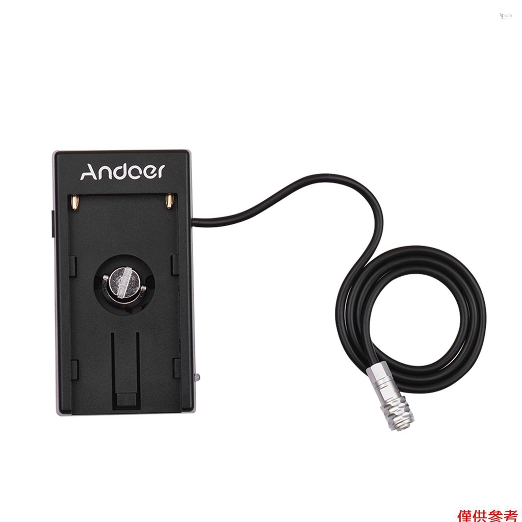 YOT Andoer 相機 DV 電池電源安裝板轉接器適用於 Blackmagic 劇院袖珍攝影機 BMPCC 4K 適