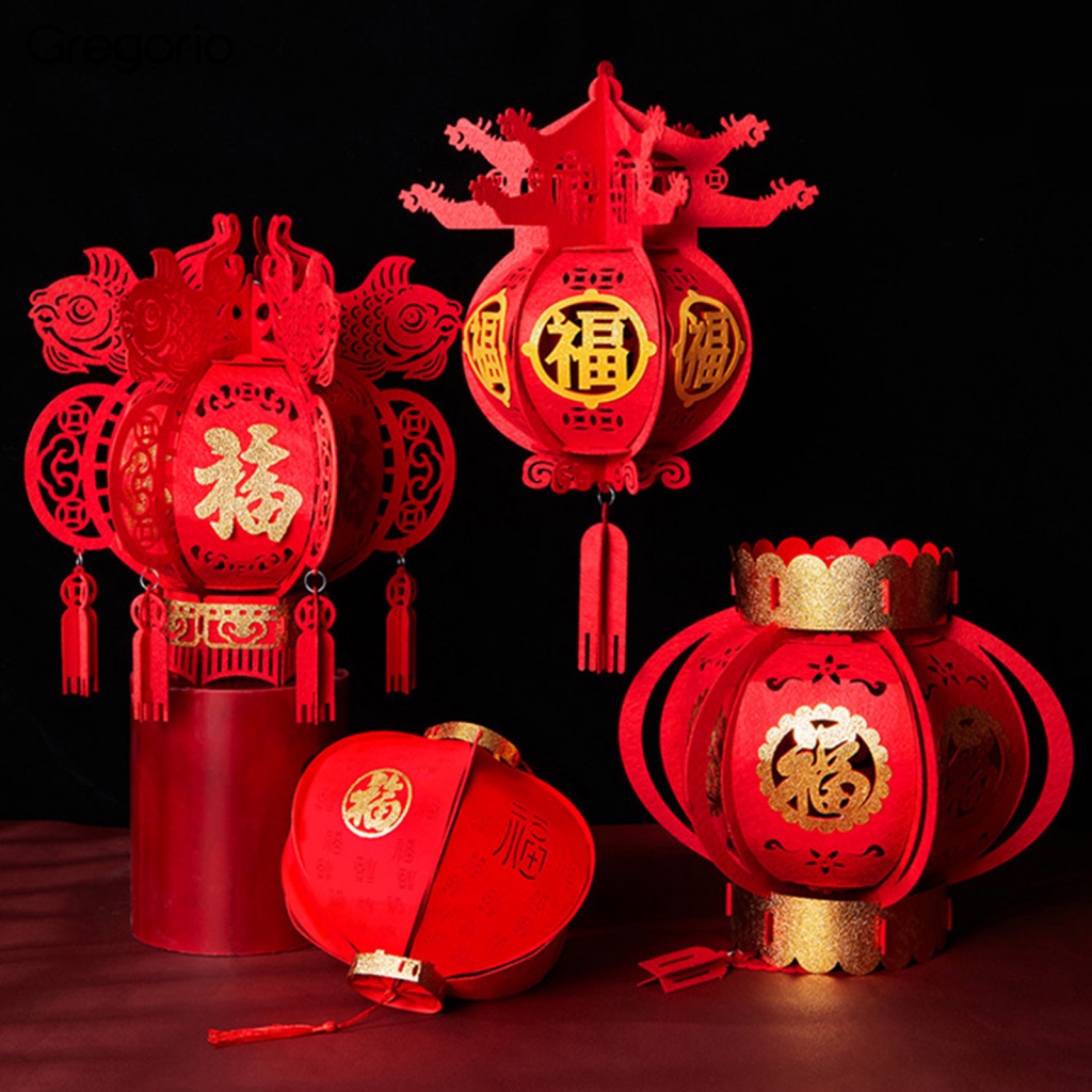 紅燈籠 2024 年中國燈籠節日室內/室外裝飾春節元旦用流蘇防褪色非常適合南海