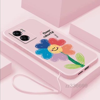 外殼oppo A57 4G 2022 oppo A77S oppo A77 5G 2022手機殼向日葵直邊液態矽膠保護套