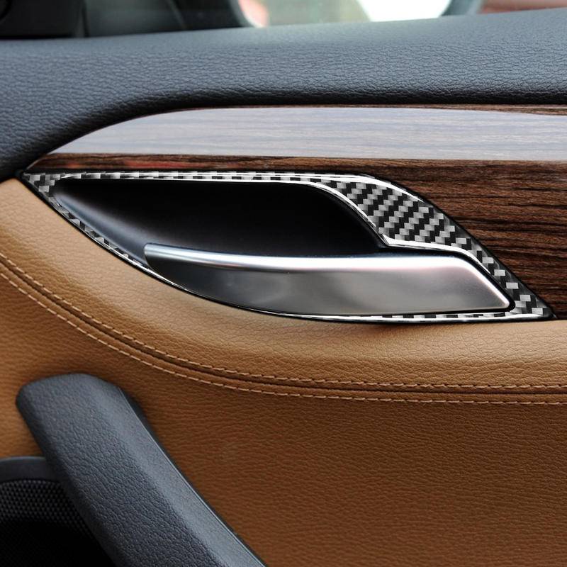 【台灣出貨】碳纖維 BMW 寶馬 X1 E84 11-15 車門拉手框內碗貼 貼 改裝 卡夢 車貼 門內碗貼 車門把手貼