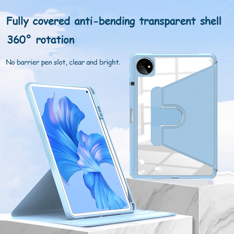 適用於 Realme Pad 2 Case 11.5 英寸 2023 360 可旋轉亞克力透明保護殼適用於 OPPO P