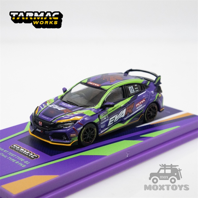 HONDA Tarmac Works x EVAR 1:64 本田思域 Type R FK8 EVA 賽車壓鑄模型車