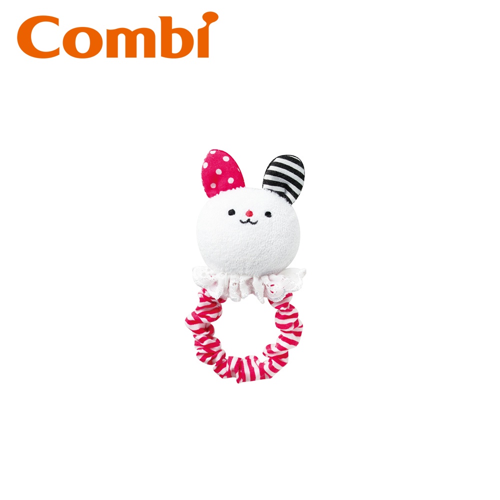 【Combi】  兔子布物固齒手搖鈴N