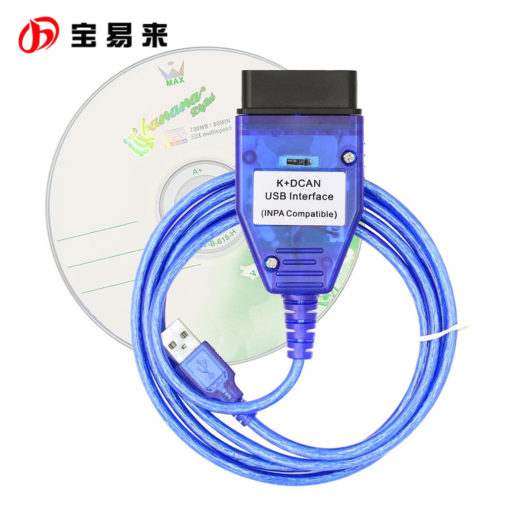 免運 特價 BMW適用於 Inpa K Dcan Usb電纜Obd Obd2帶開關Inpa K Can Ftdi ft2