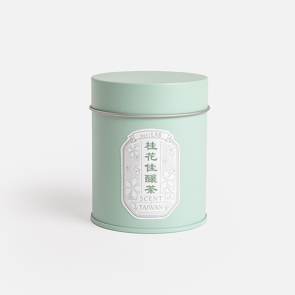 hoi LAB台灣茶香氛-天然大豆錫盒蠟燭220g-桂花佳釀茶