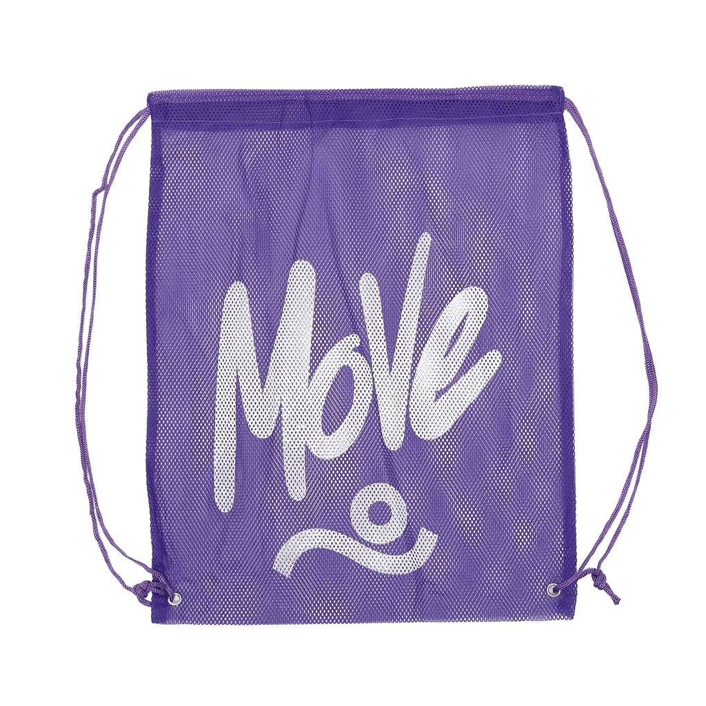 Move Drawstring Bag 紫色 抽繩 運動包 束口袋 後背包 收納袋【ACS】 MOVED07