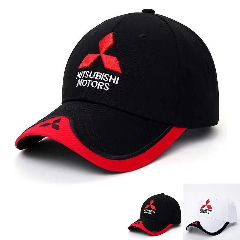 MITSUBISHI 新款時尚 3D 三菱帽子汽車標誌 MOTO GP 賽車 F1 棒球帽帽子可調節休閒卡車帽