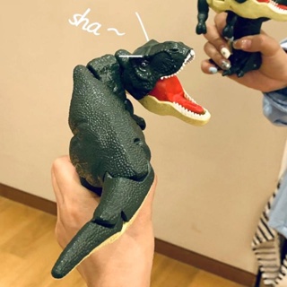 兒童減壓恐龍玩具創意手搖伸縮彈簧搖擺恐龍指尖玩具兒童聖誕節