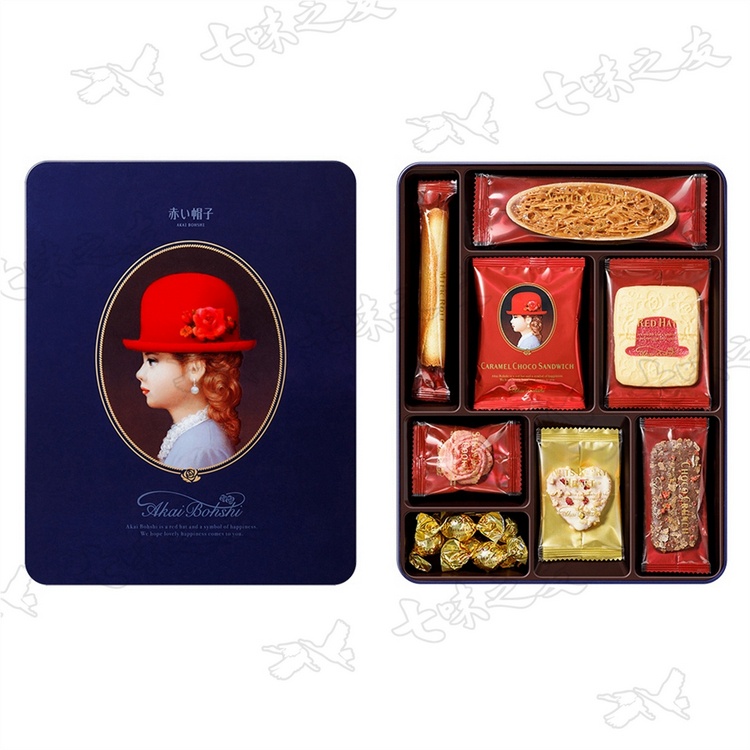 【紅帽子】紅帽禮盒（藍） 168.6g