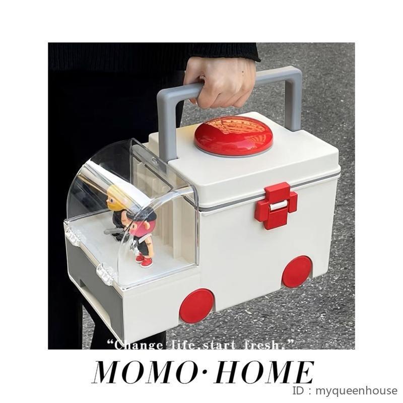 【卓時精選】MOMO HOME家居小紅書家用醫藥箱手提大號收納儲藏箱救護車