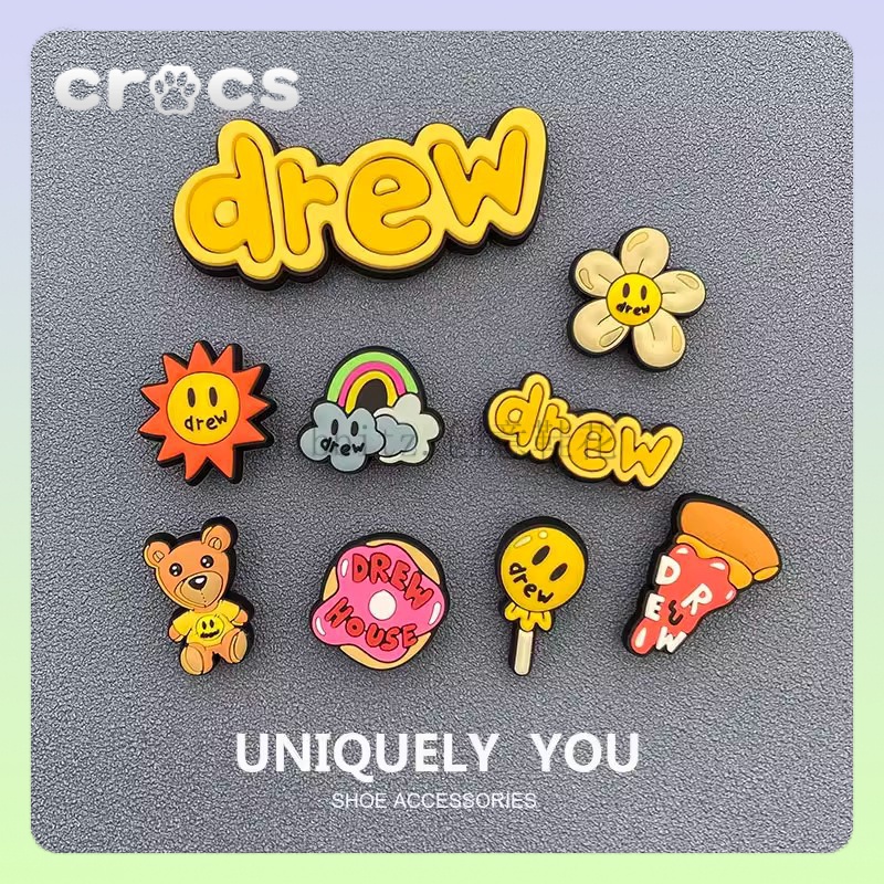 Crocs 鞋釦 drew house 洞洞 鞋釦 jibbitz 洞洞鞋子扣 drew 卡通可愛洞洞鞋花 洞洞鞋配件