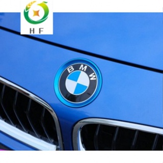 【當天出貨】BMW 寶馬 F02、f34、F48鋁合金 紅色款 藍 銀前後車標裝飾圈E84、e60、E71 引擎蓋車標裝