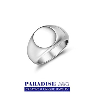 PARADISE 最高品質 光面 寬版 鈦鋼 戒指 指環 個性 朋克 316L 不掉色不過敏 復古