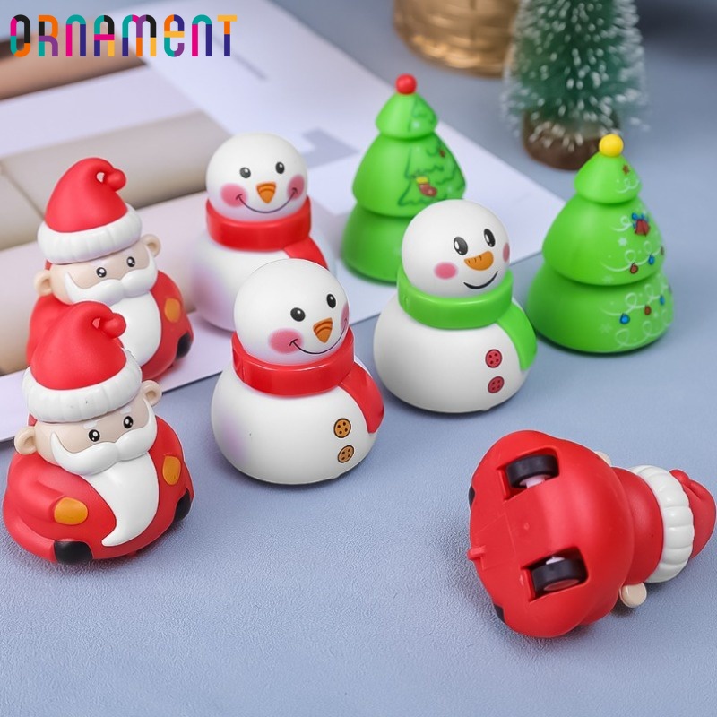 [精選]卡通聖誕迴力小車/節日派對家居裝飾/創意聖誕老人汽車模型/聖誕樹車賽車玩具/雪人口袋迴力鏢汽車玩具