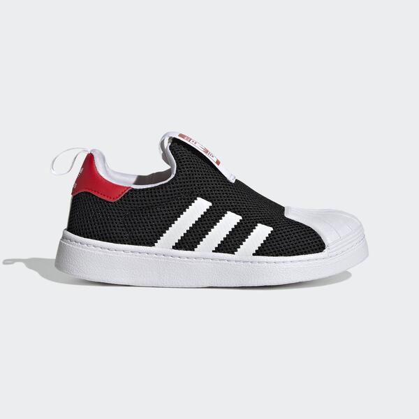 Adidas Superstar 360 C GZ5033 中童 休閒鞋 經典 Originals 套穿式 黑白紅