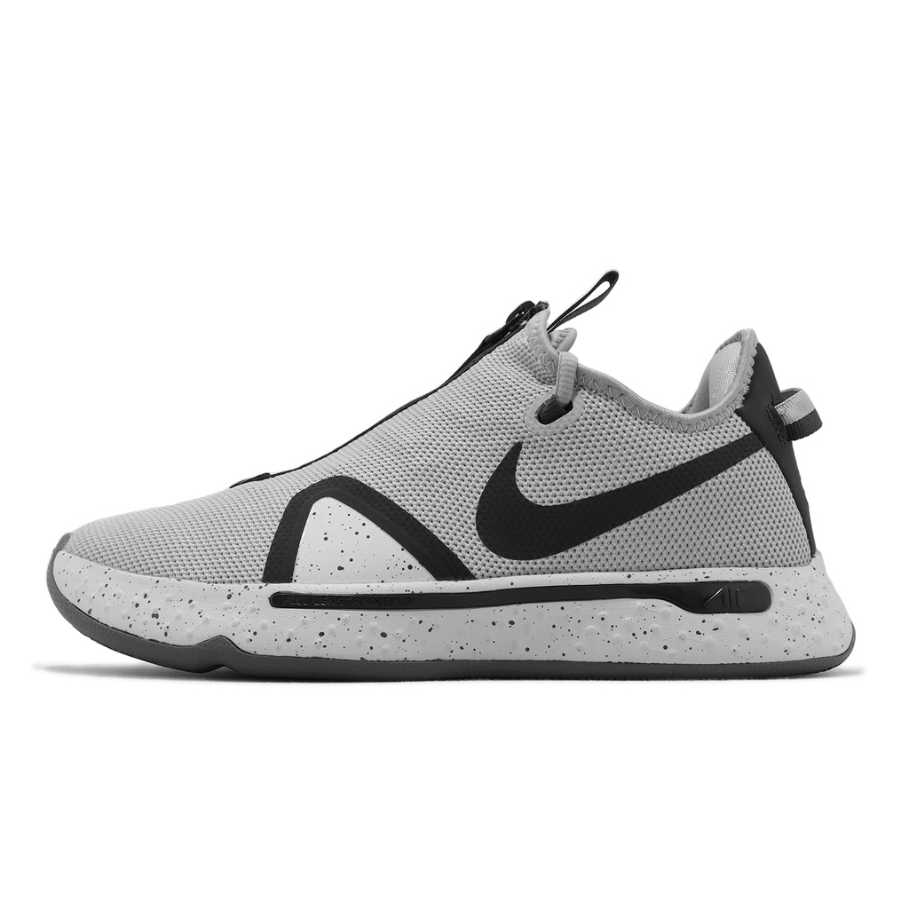 Nike 籃球鞋 PG 4 TB Cool Grey 拉鍊 灰 黑 Paul George 男鞋 CK5828-001