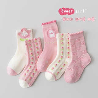 兒童襪子秋季棉襪卡通中筒襪寶寶中大童襪子女童襪子
