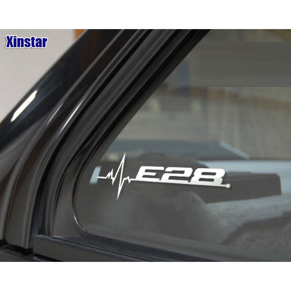 2 件裝汽車側窗貼紙適用於寶馬 E28 E30 E34 E36 E39 E46 E53 E60 E61 E87 E90