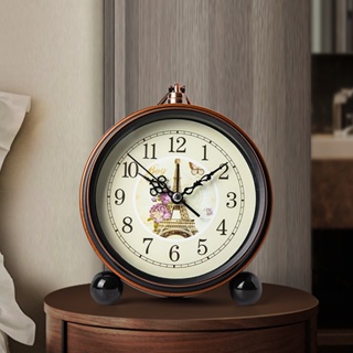 🔥免運熱賣 時鐘 掛鐘 鐘錶 復古表桌面小鬧鐘台式鐘錶擺件擺鐘家用老人專用座鐘客廳台鐘時鐘