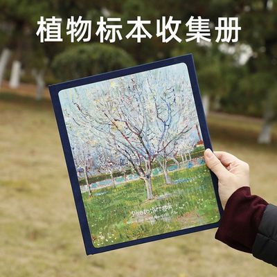 植物樹葉標本收納本收集冊 覆膜乾花昆蟲夾活頁手工四葉草楓葉相冊 DIY手工生活館